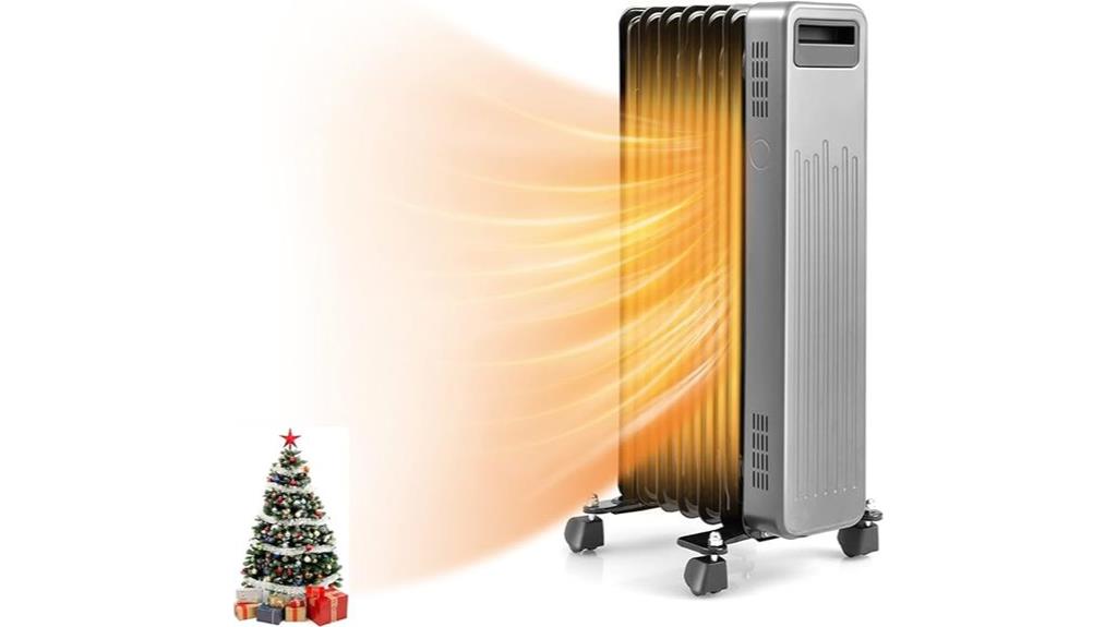 1500w oil heater with thermostat