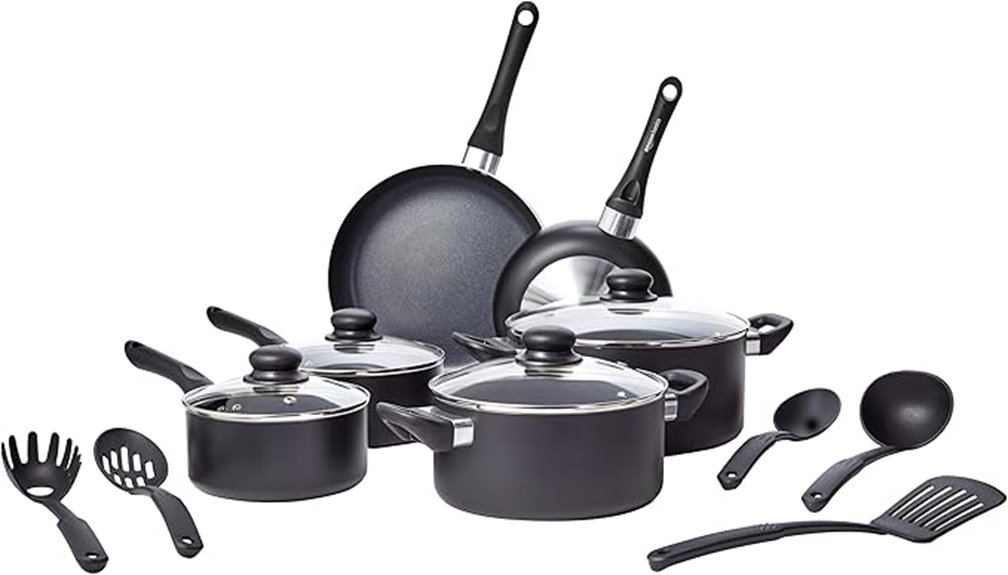 15 piece non stick cookware set