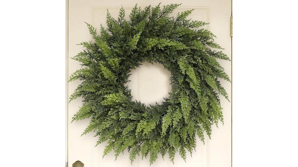 24 inch cedar wreath