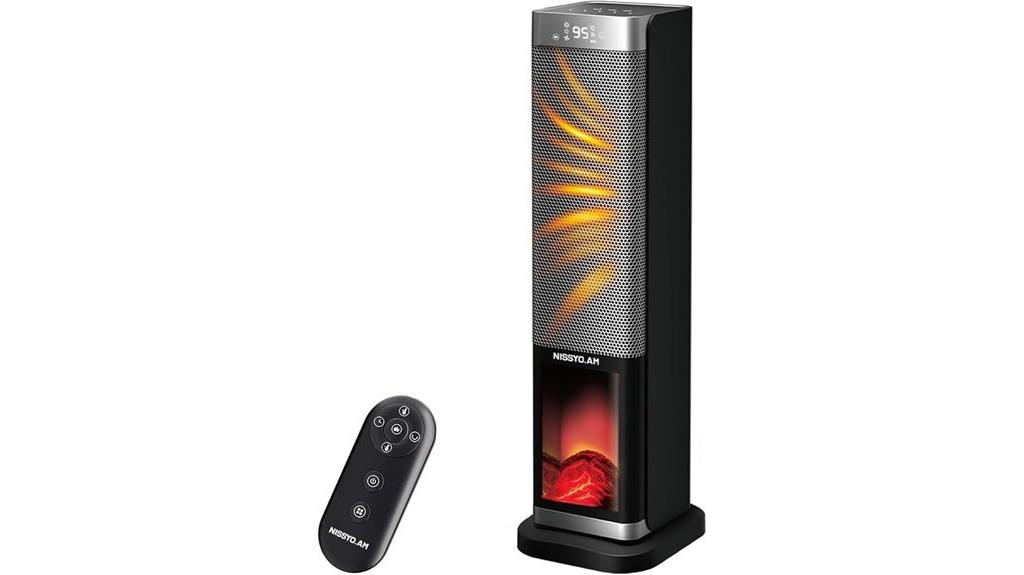 3d flame tower heater