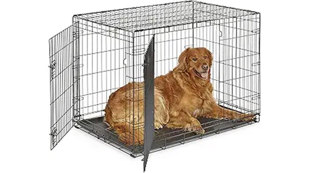 42 inch folding dog crate