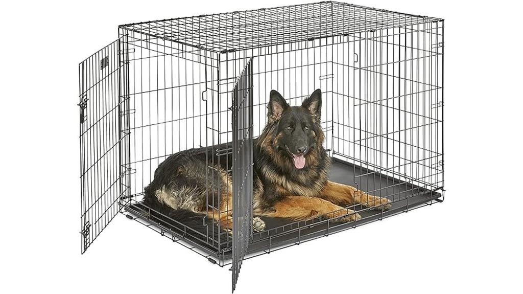 48 inch folding dog crate