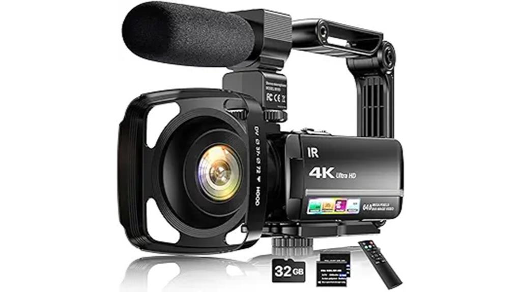 4k camera with accessories
