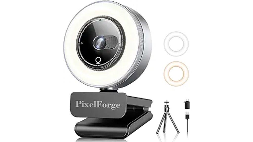 4k webcam with light