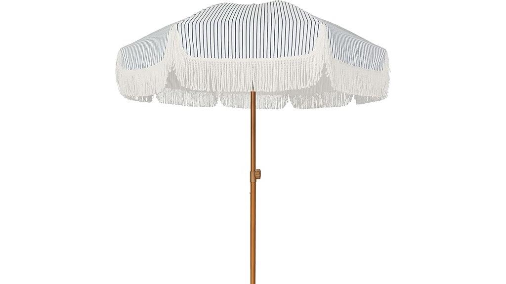 7ft fringe patio umbrella