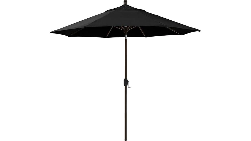 9ft hand crank patio umbrella