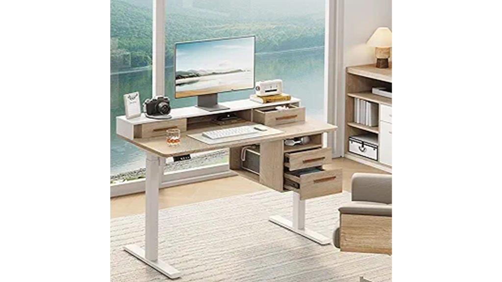 adjustable electric sit stand desk