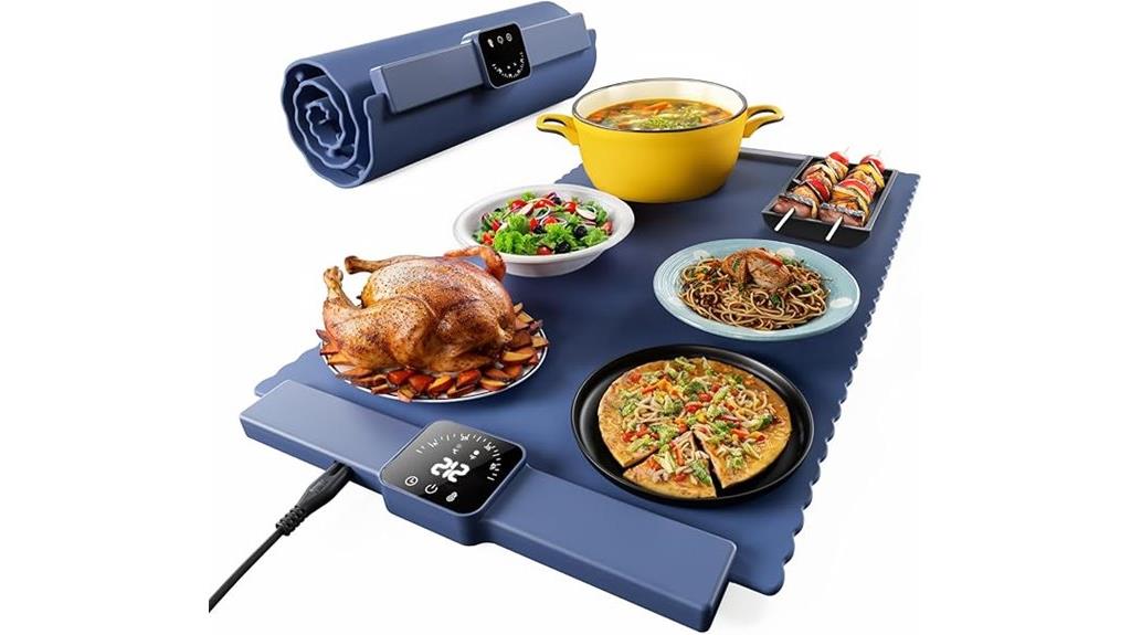 adjustable foldable food warmer