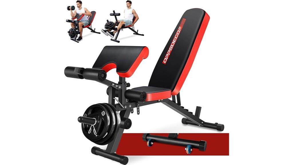 adjustable home gym bench
