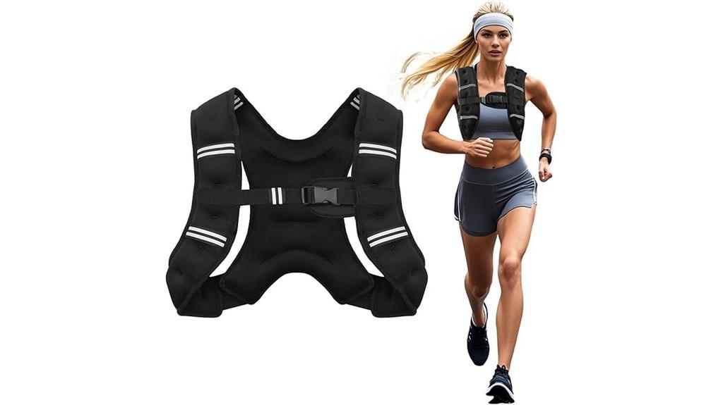 adjustable weighted fitness vest