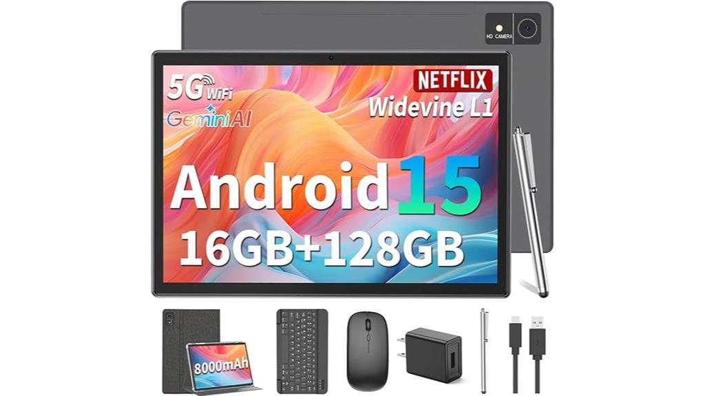 android 15 tablet with keyboard