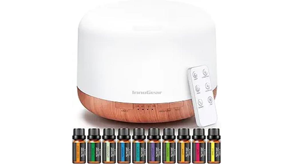 aromatherapy diffuser with oils