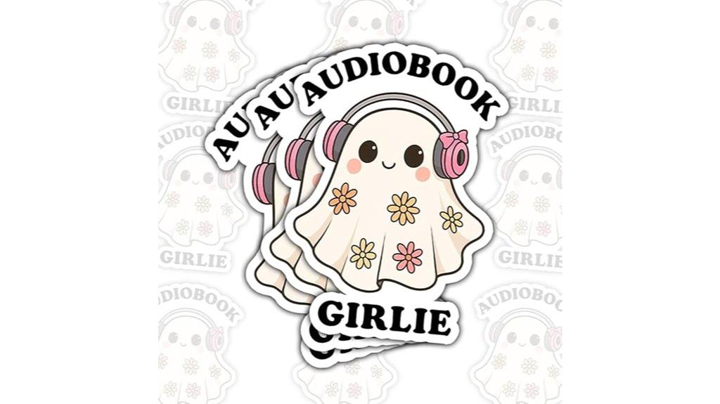 audiobook girl sticker pack