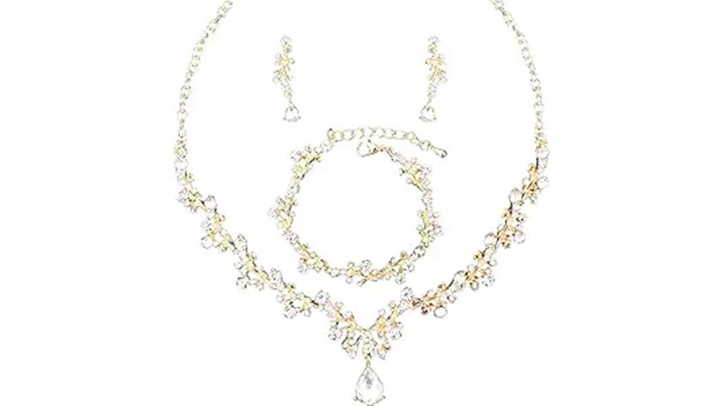 austrian crystal jewelry set