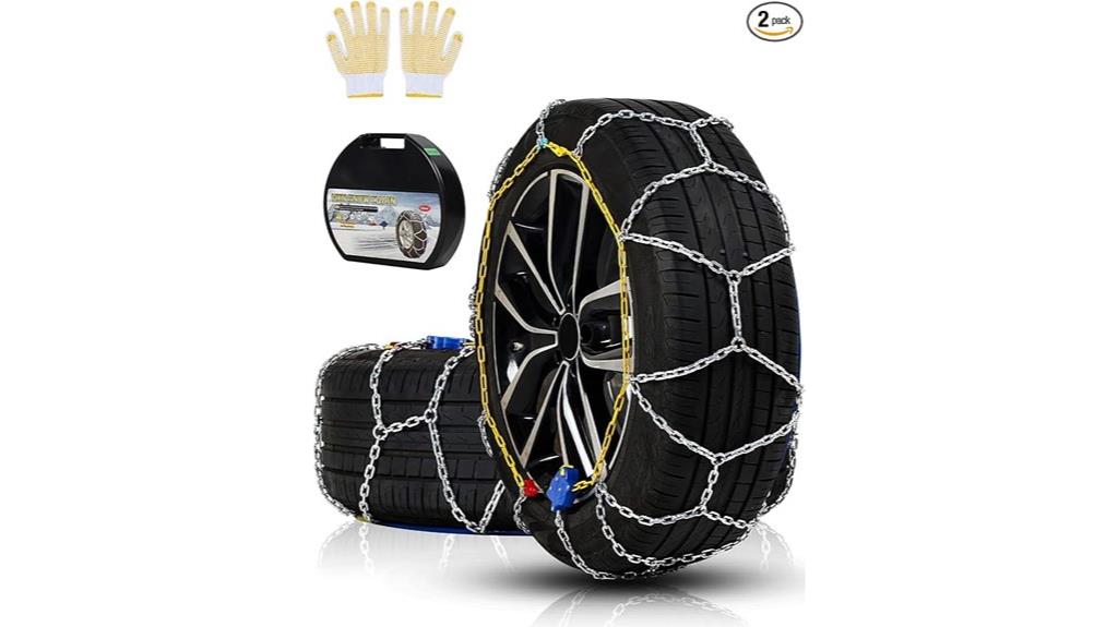 automatic snow chain tightening