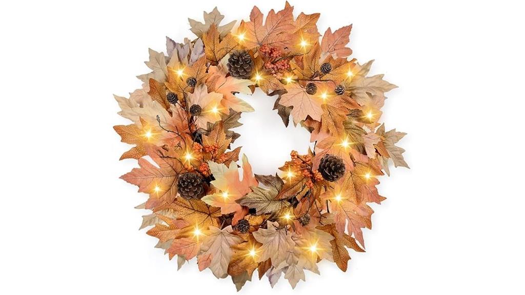autumn door decor wreath
