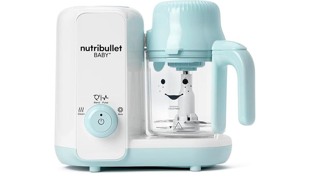 baby blending device white blue