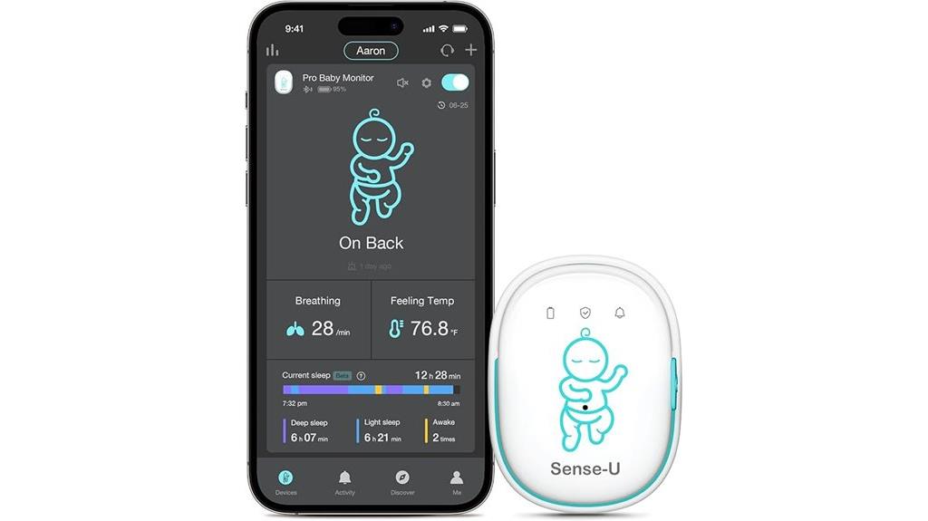baby monitor with vital tracking