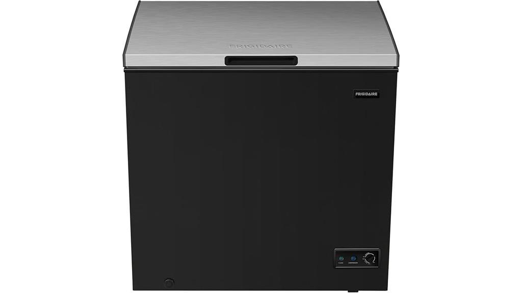 black 7 cu ft freezer