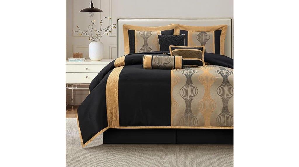 black gold king bedding
