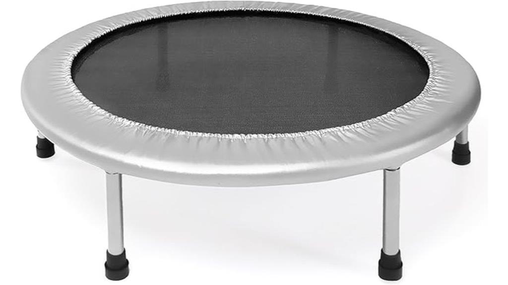 black stamina trampoline with app
