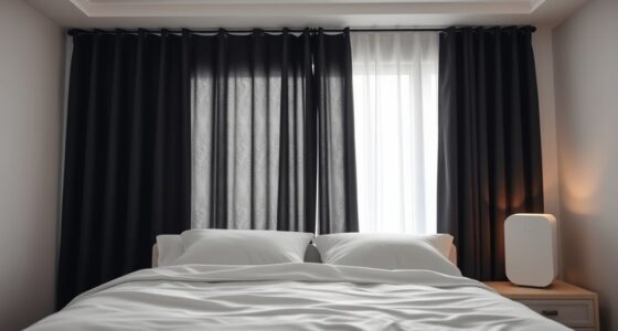 blackout curtains white noise