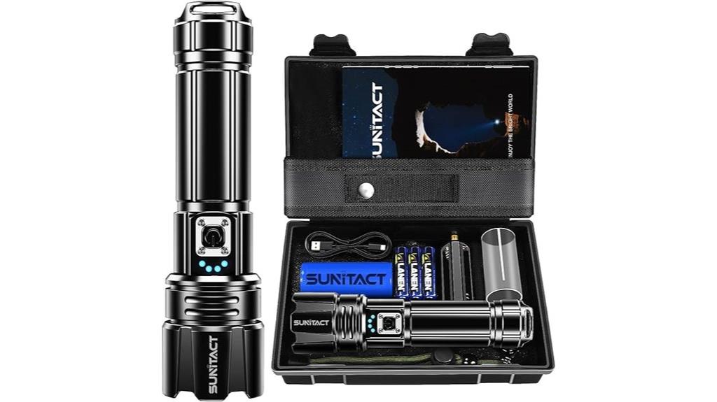 bright waterproof rechargeable torch