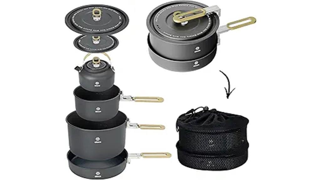 camping cookware with non stick