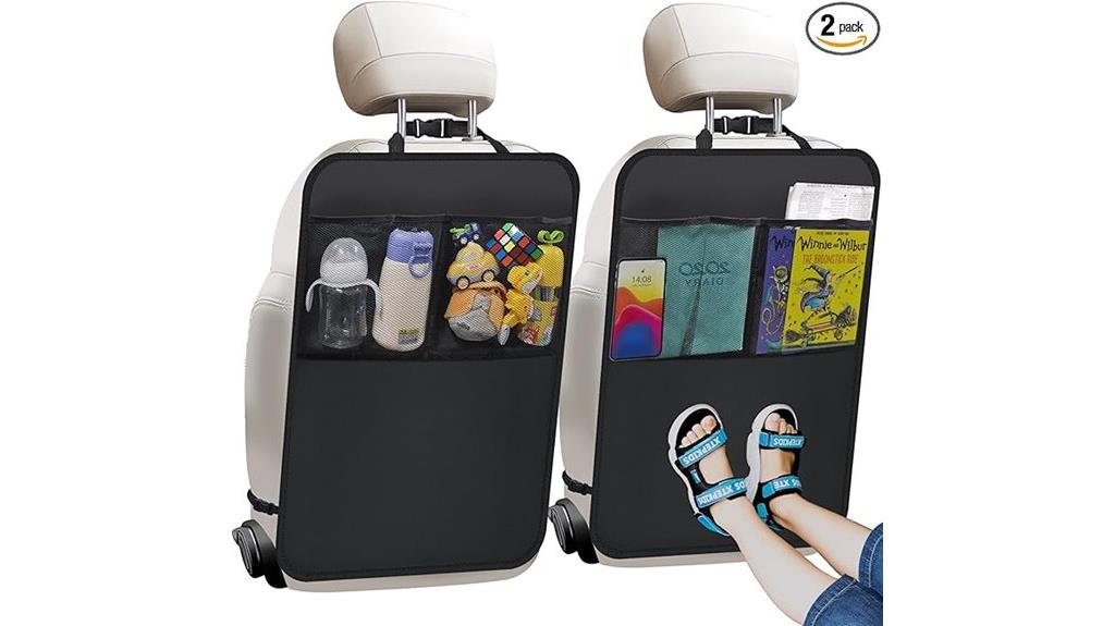 car seat kick mat set