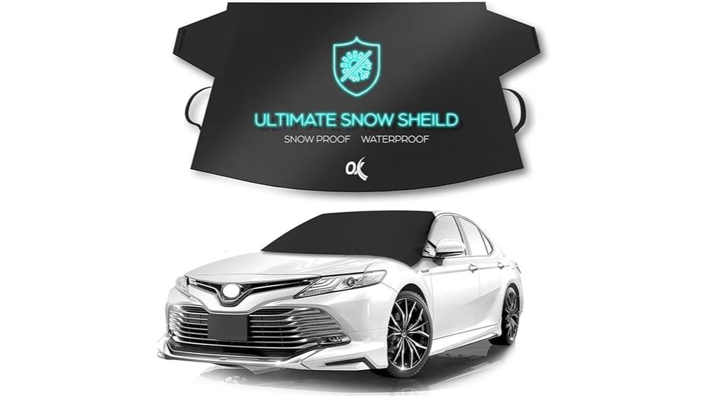 car windshield snow cover