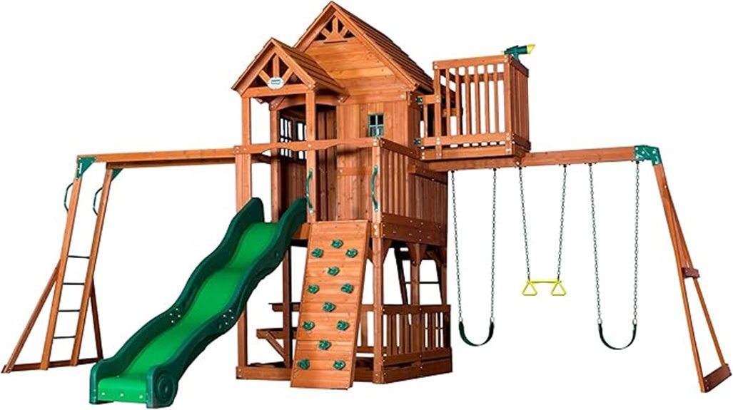 cedar backyard playset