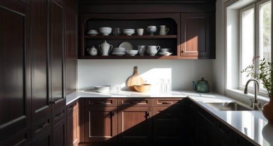 ceilings prevent full cabinets