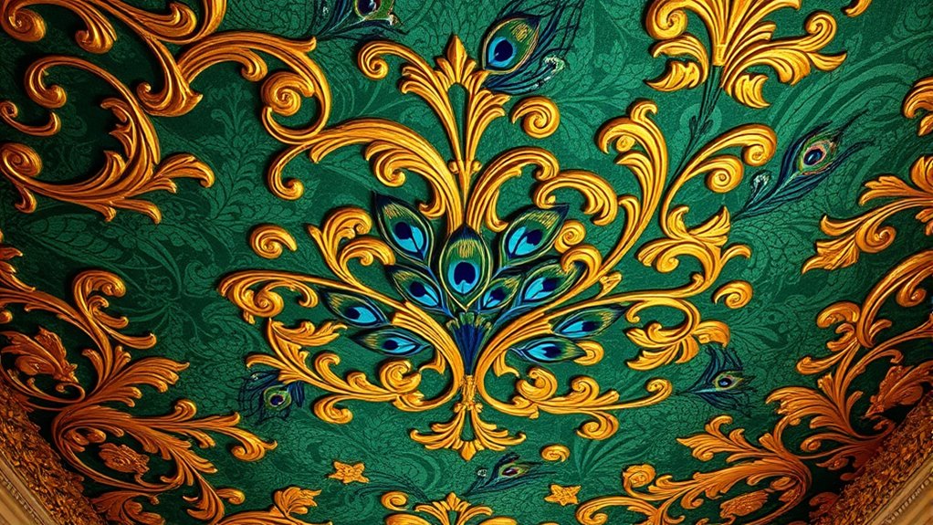 ceilings with wallpaper design