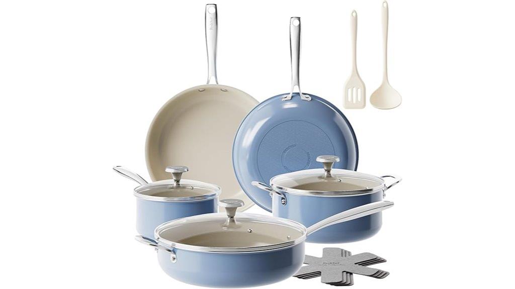 ceramic nonstick cookware set