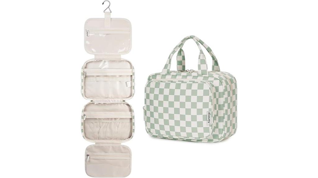 checkered women s travel organizer
