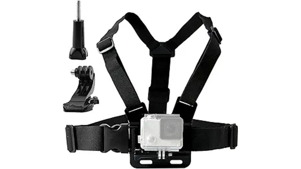 chest mounted action camera harness