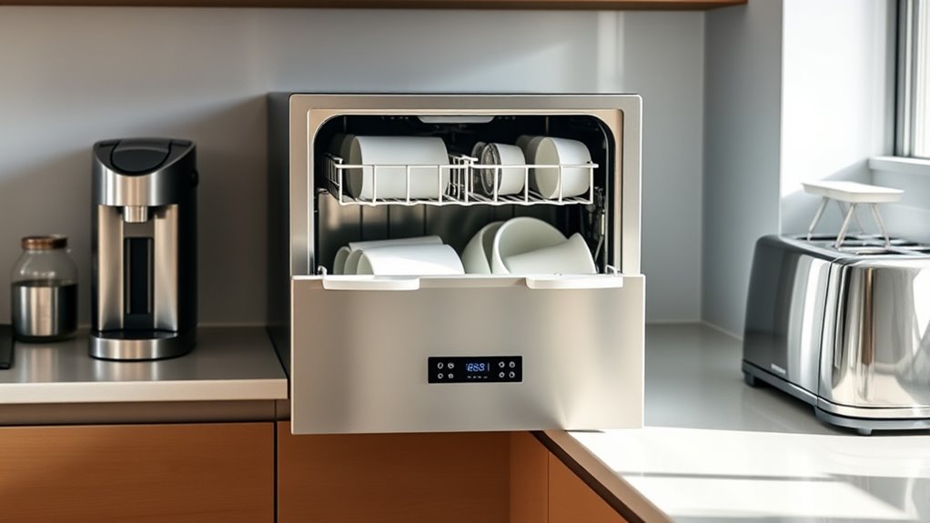 choosing compact countertop dishwasher