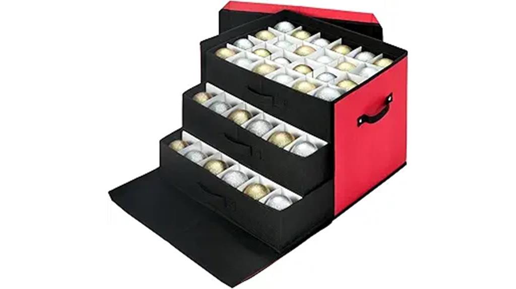 christmas ornament storage box