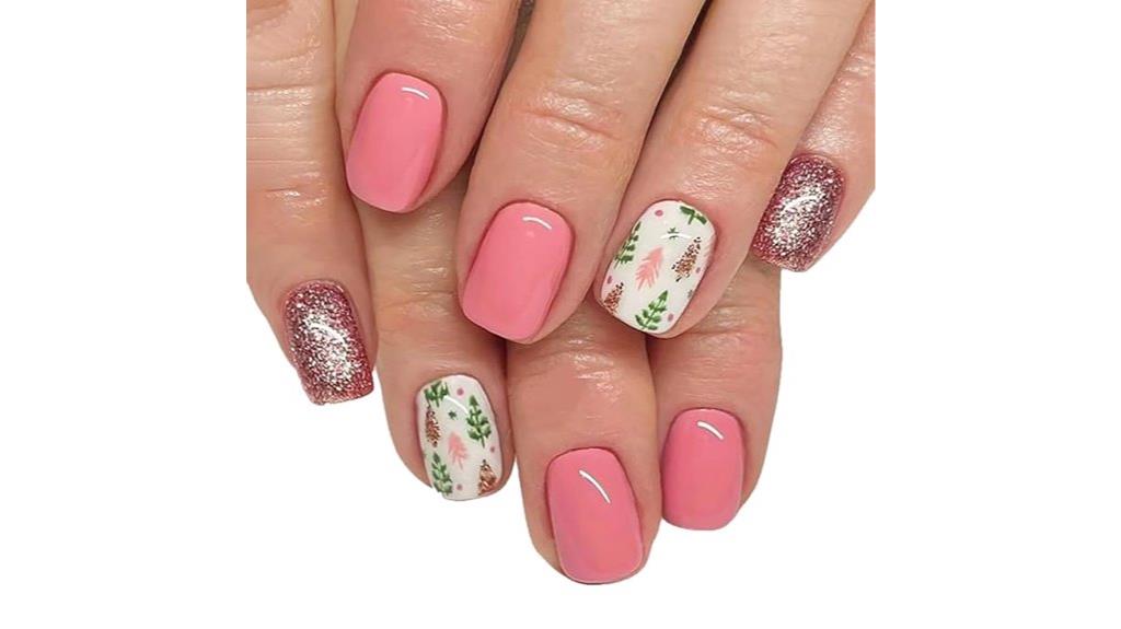 christmas tree nail art