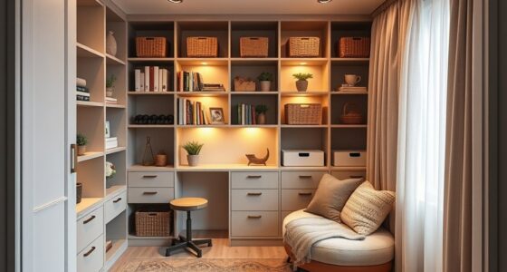 closet turned multi purpose nook