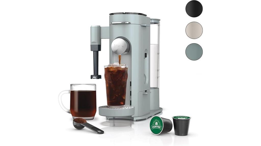 coffee maker with milk frother