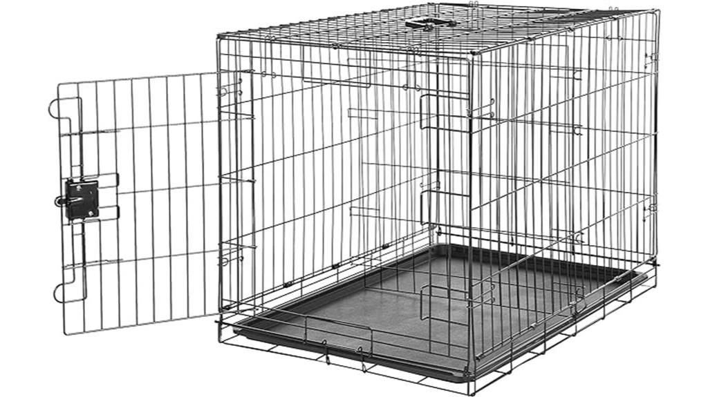 collapsible metal dog crate