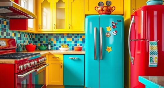 colorful kitchen appliance art