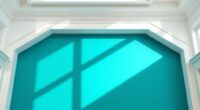 colorful trim and wall pairings