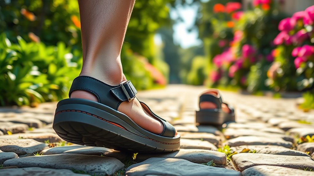 comfortable supportive walking sandals