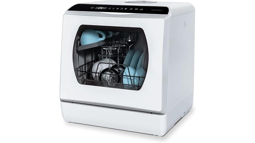 compact dishwasher with multiple cycles