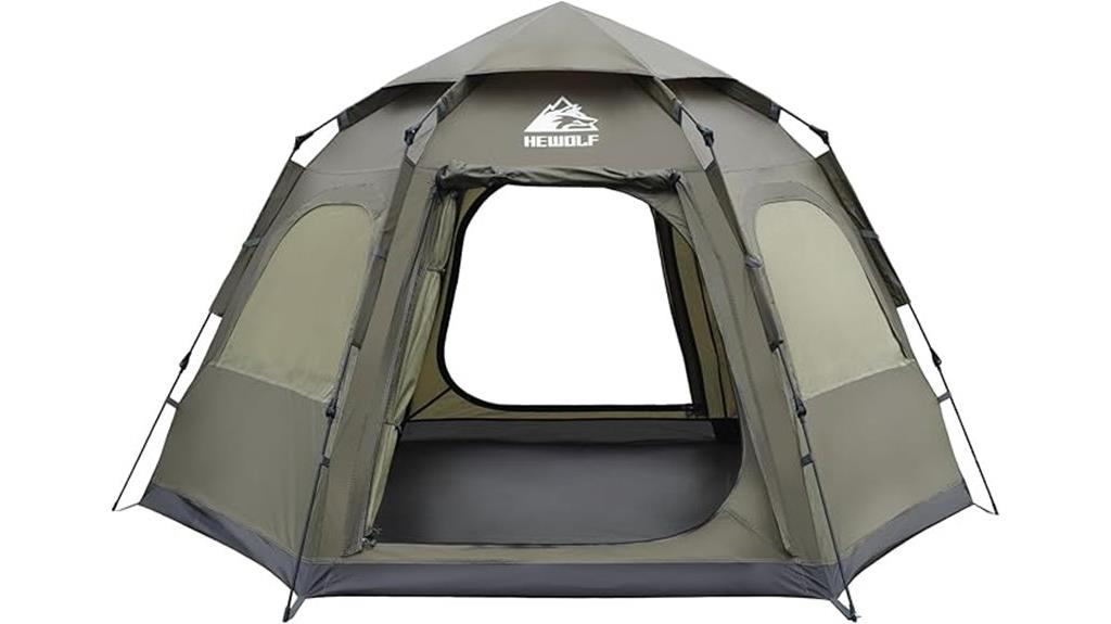 compact four person camping tent