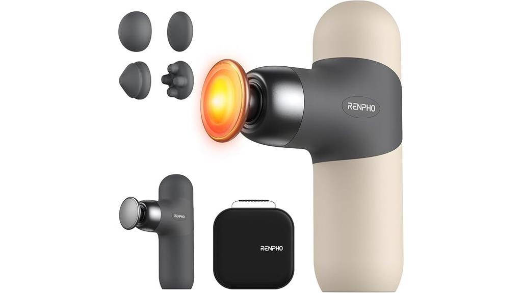 compact heat massage gun