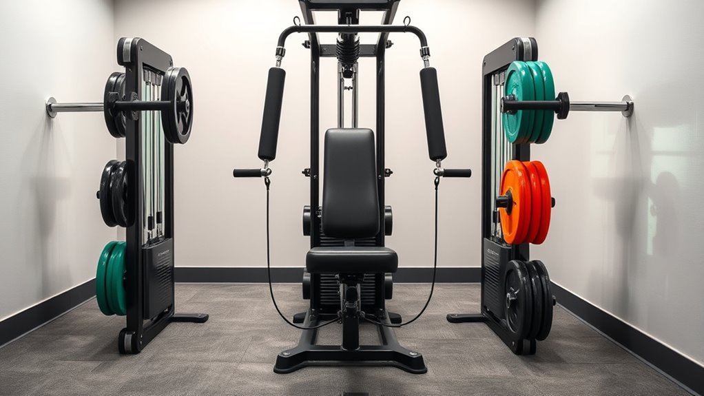 compact home gym cable options