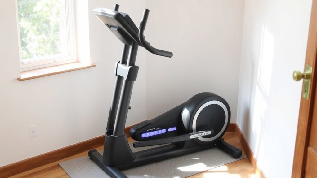 compact space saving ellipticals